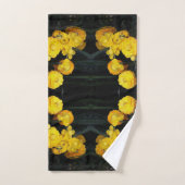 Jardin fleuri Jaune Ranunculus Jardin Serviette (Serviette à main)