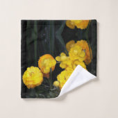 Jardin fleuri Jaune Ranunculus Jardin Serviette (Gant de toilette)