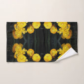Jardin fleuri Jaune Ranunculus Jardin Serviette (Serviette à main)