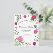 Jardin fleuri lumineux Invitation d'anniversaire (Debout devant)