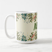 JARDIN FLEURI PASTEL CONCEPTION DE MUG DE CAFÉ (Gauche)