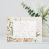 Jardin fleuri RSVP avec menu (Debout devant)