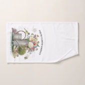 Jardin fleuri Vintage (Serviette à main)
