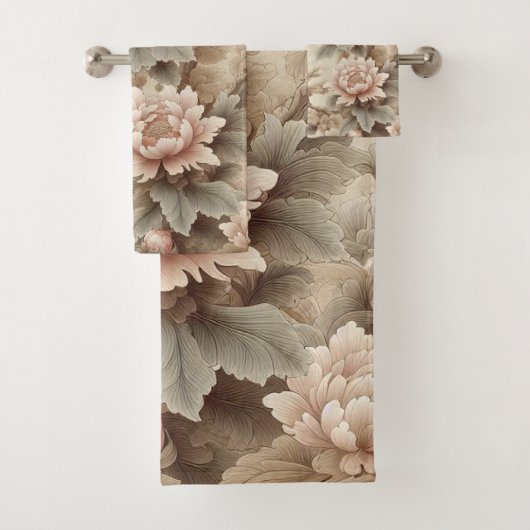 Jardin Fleurs 13 Serviettes de bain (En situation)