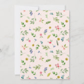 Jardin Floral 1er Invitation anniversaire | Peony  (Dos)