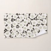 Jardin floral à fleurs blanches du Japon (Serviette à main)