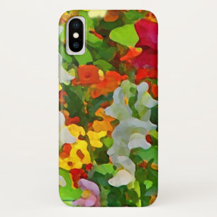 Jardin floral Abstrait iPhone X Coque