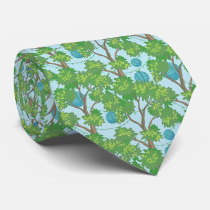 Jardin Floral asiatique rétro Cravate