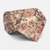 Jardin Floral asiatique rétro Cravate (Roulé)