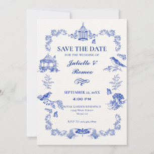 Jardin floral avec animaux Invitation