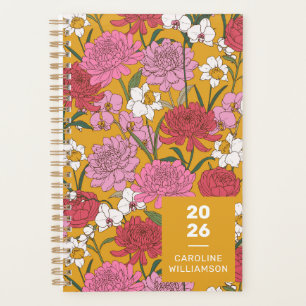 Jardin Floral Boho Jaune Nom Personnalisé