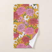 Jardin Floral Boho Jaune Nom Personnalisé (Serviette à main)