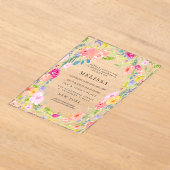 Jardin Floral de Campagne Invitation à une Soirée  (Poser)