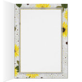 Jardin floral de tournesol | Anniversaire (Intérieur (Droit))