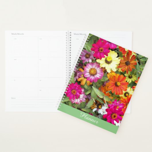 Jardin floral de Zinnia (Devant avec enveloppe)