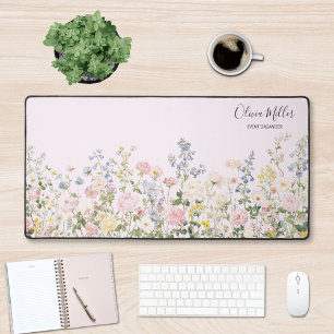 Jardin Floral Élégant Monogramme Fleur Colorée