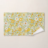Jardin Floral Jaune Motif (Serviette à main)