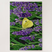 Jardin floral lavande avec papillon 1014 pc Puzzle (Vertical)