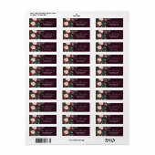 Jardin Floral | Noël de vacances | ÉTIQUETTE DE AD (Feuille entière)