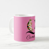 Jardin floral nom joli Mug (Devant gauche)