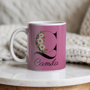 Jardin floral nom joli Mug