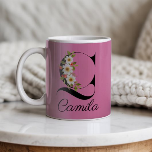 Jardin floral nom joli Mug