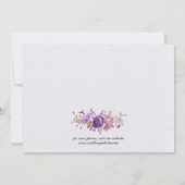 Jardin Floral Purple Lilac Lavender Merci (Dos)