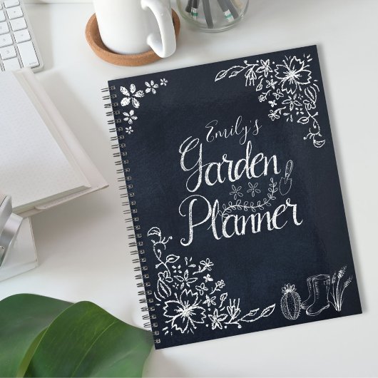 Jardin Floral Rustique Tableau Noir
