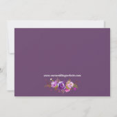 Jardin Floral Violet Lavande Save The Date (Dos)