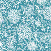 Jardin Flower Turquoise bleu autocollants pour ord (Devant)