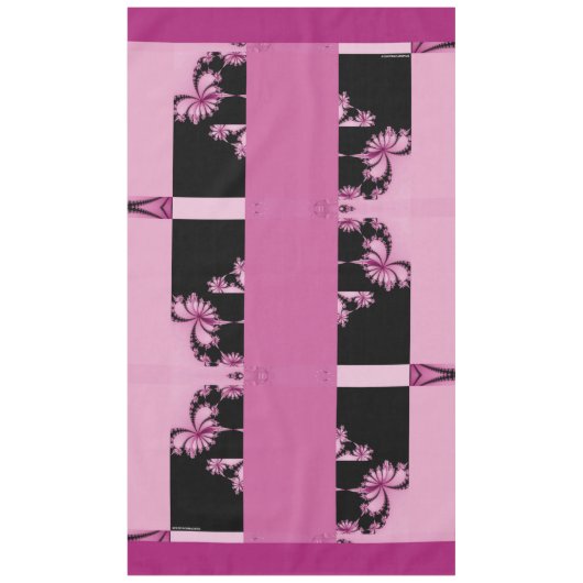 Jardin fractal eau de rose Nappe (Devant)