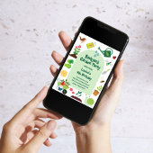 Jardin Garden Anniversaire Fête Invitation