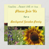 Jardin Garden Party Invitation (Devant / Derrière)