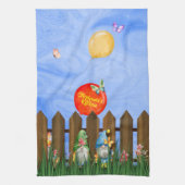 Jardin Gnomes, Amusants Serviettes De Cuisine Colo (Vertical)