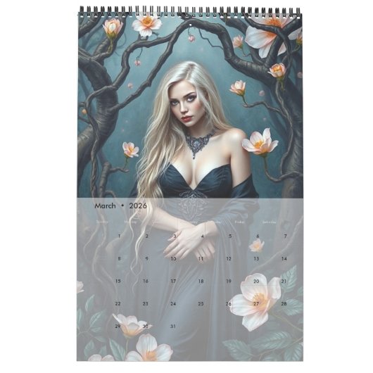 Jardin gothique Calendrier d'art collectif (Mar 2026)