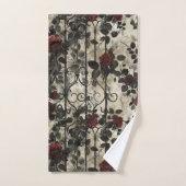Jardin gothique victorien Rose Motif (Serviette à main)