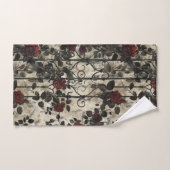 Jardin gothique victorien Rose Motif (Serviette à main)