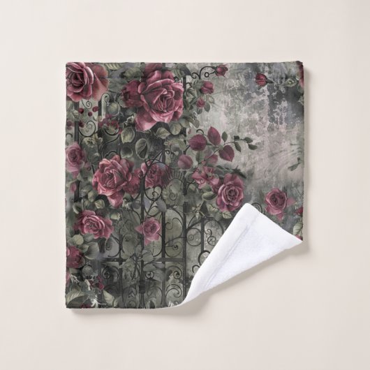 Jardin gothique victorien Rose Motif (Gant de toilette)