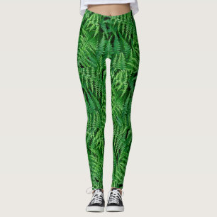 Jardin Green Fern Leggings : Go Earthy— Leggings