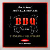 Jardin Grill Master Grill BBQ Poster (Devant)