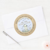 Jardin Hive Pure Raw Local Honeycomb Étiquette (Enveloppe)