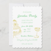 Jardin Invitation de fête d'anniversaire (Devant)