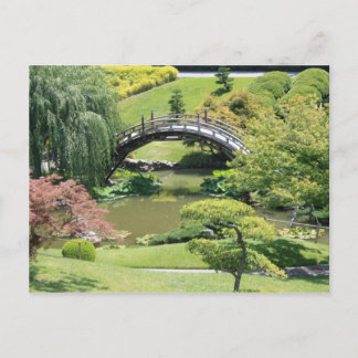Jardin japonais à la carte postale de la bibliothè