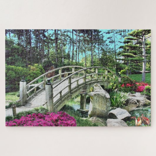 Jardin japonais paisible Puzzle (Horizontal)