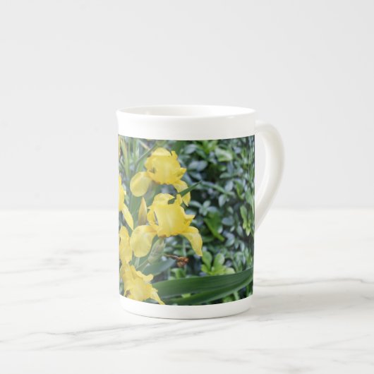 Jardin jaune d'Iris os Chine Mug (Devant droit)