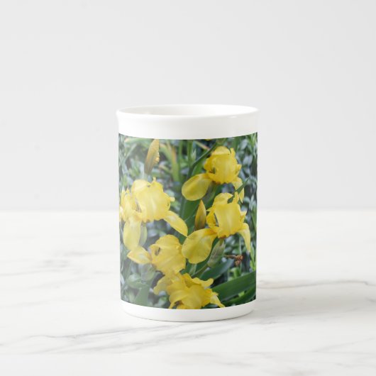 Jardin jaune d'Iris os Chine Mug (Devant)
