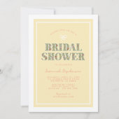 Jardin Jaune Invitation de la douche nuptiale (Devant)