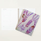 Jardin Journal Lavender Bee Carnet aquarelle (Devant avec enveloppe)
