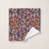 Jardin joyeux groovy (Gant de toilette)