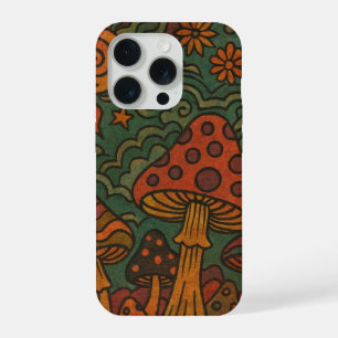 Jardin Magique Champignon Psychédélique Vintage 70
